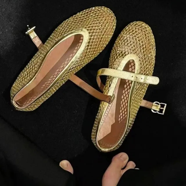 Dames Balletschoenen Plat Leer Comfortabel