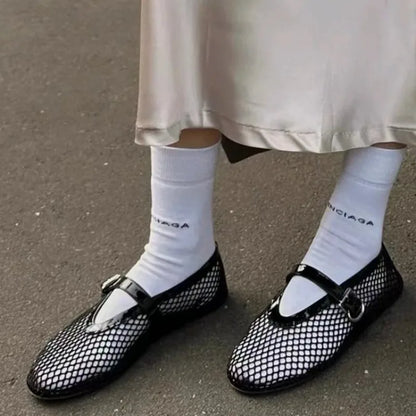 Dames Balletschoenen Plat Leer Comfortabel