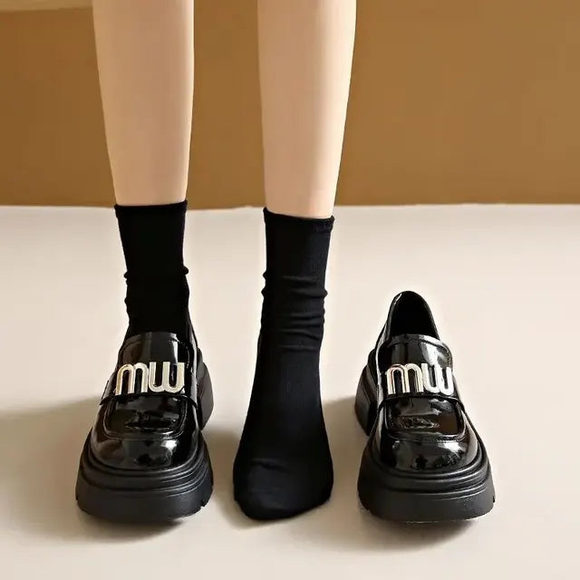Stijlvolle Platform Loafers voor Vrouwelijke Chic Stijl - StudioMarella