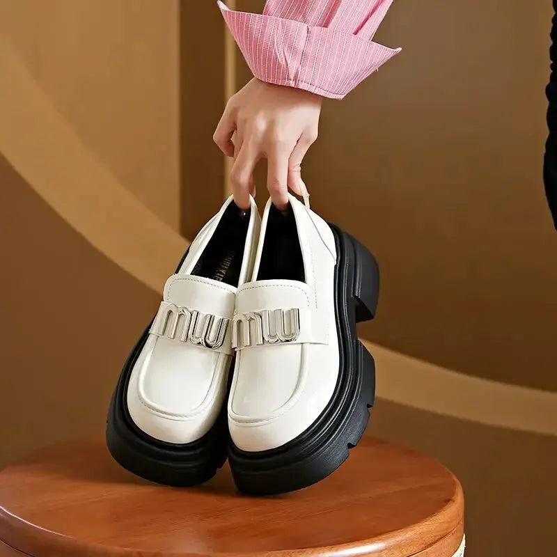 Stijlvolle Platform Loafers voor Vrouwelijke Chic Stijl