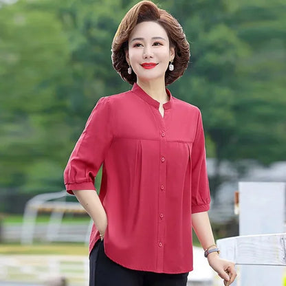 Vrouwen Zomershirt Elegant en Luchtig