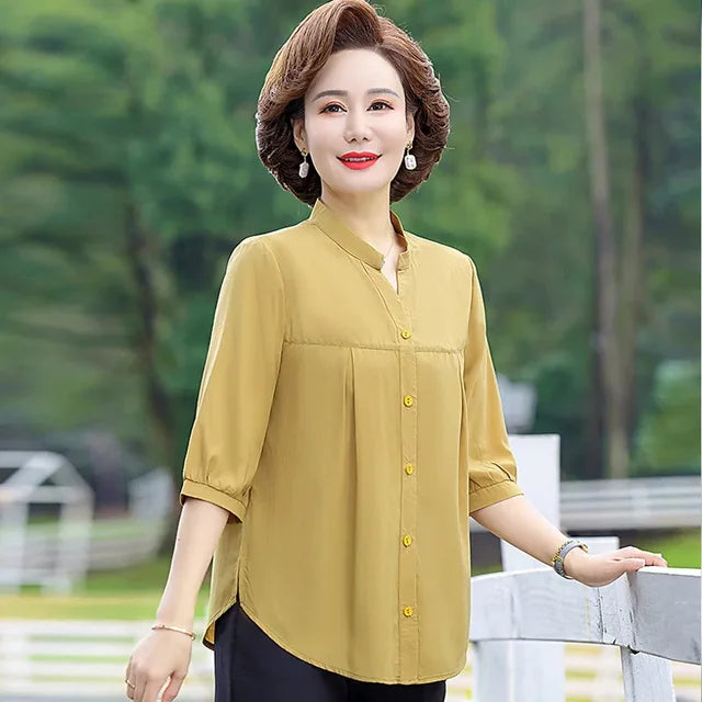 Vrouwen Zomershirt Elegant en Luchtig