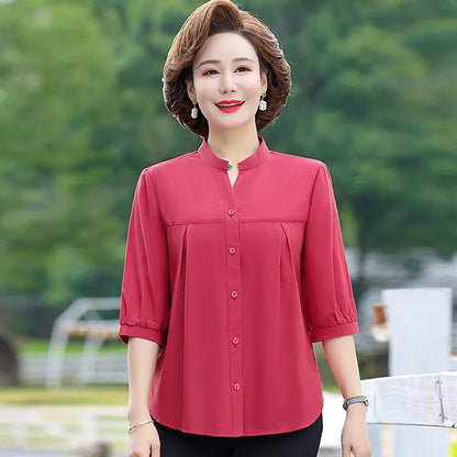 Vrouwen Zomershirt Elegant en Luchtig