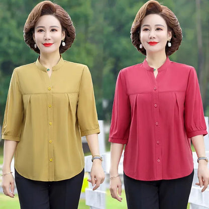 Vrouwen Zomershirt Elegant en Luchtig