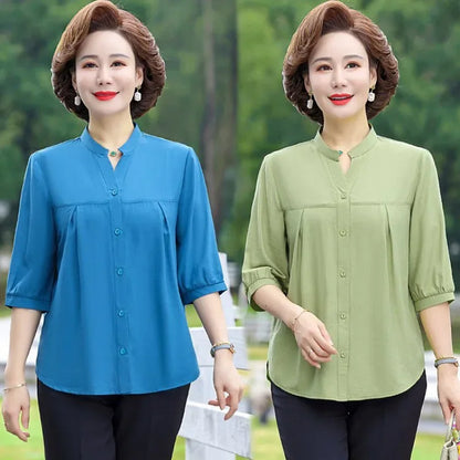 Vrouwen Zomershirt Elegant en Luchtig