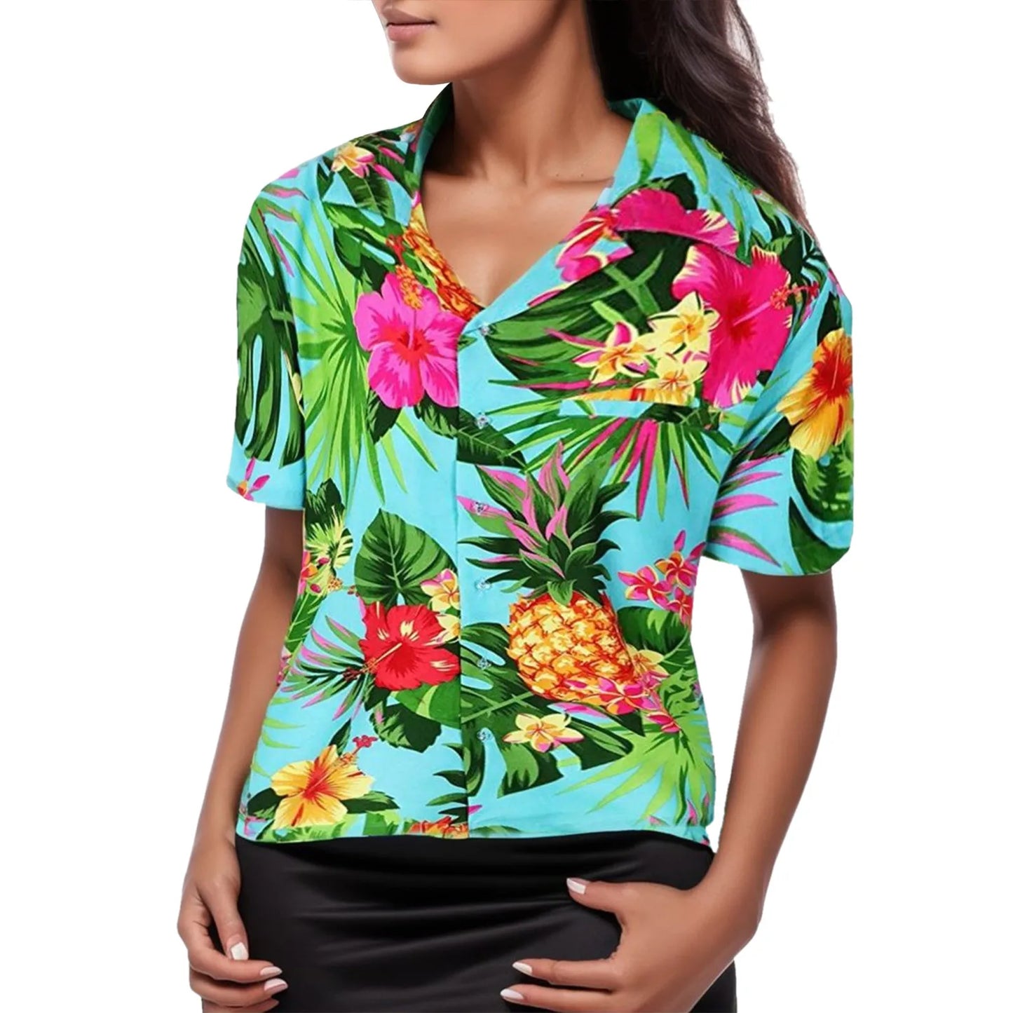 Bloemen Blouse Zomerse Vrouwelijke Top