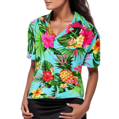 Bloemen Blouse Zomerse Vrouwelijke Top