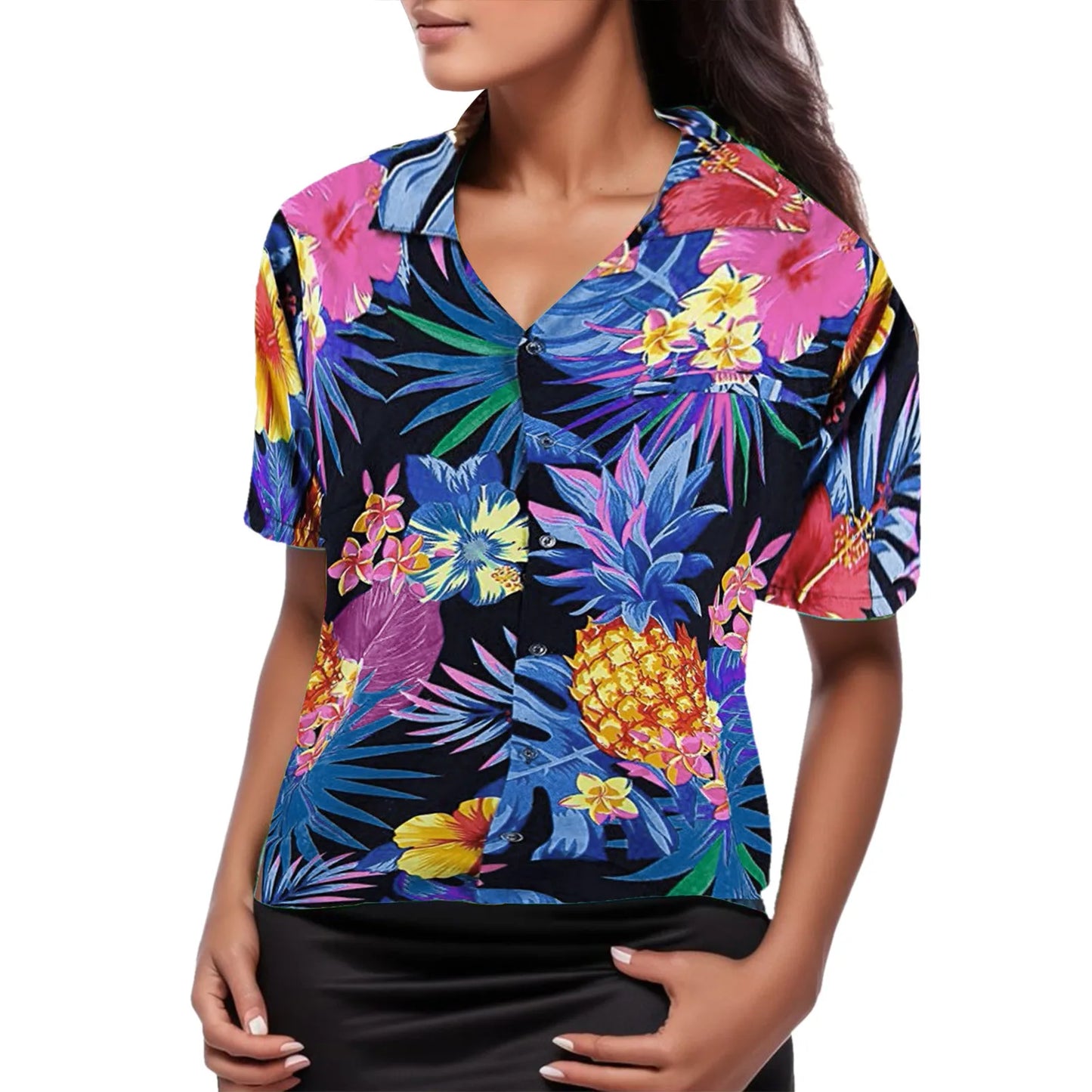 Bloemen Blouse Zomerse Vrouwelijke Top - StudioMarella
