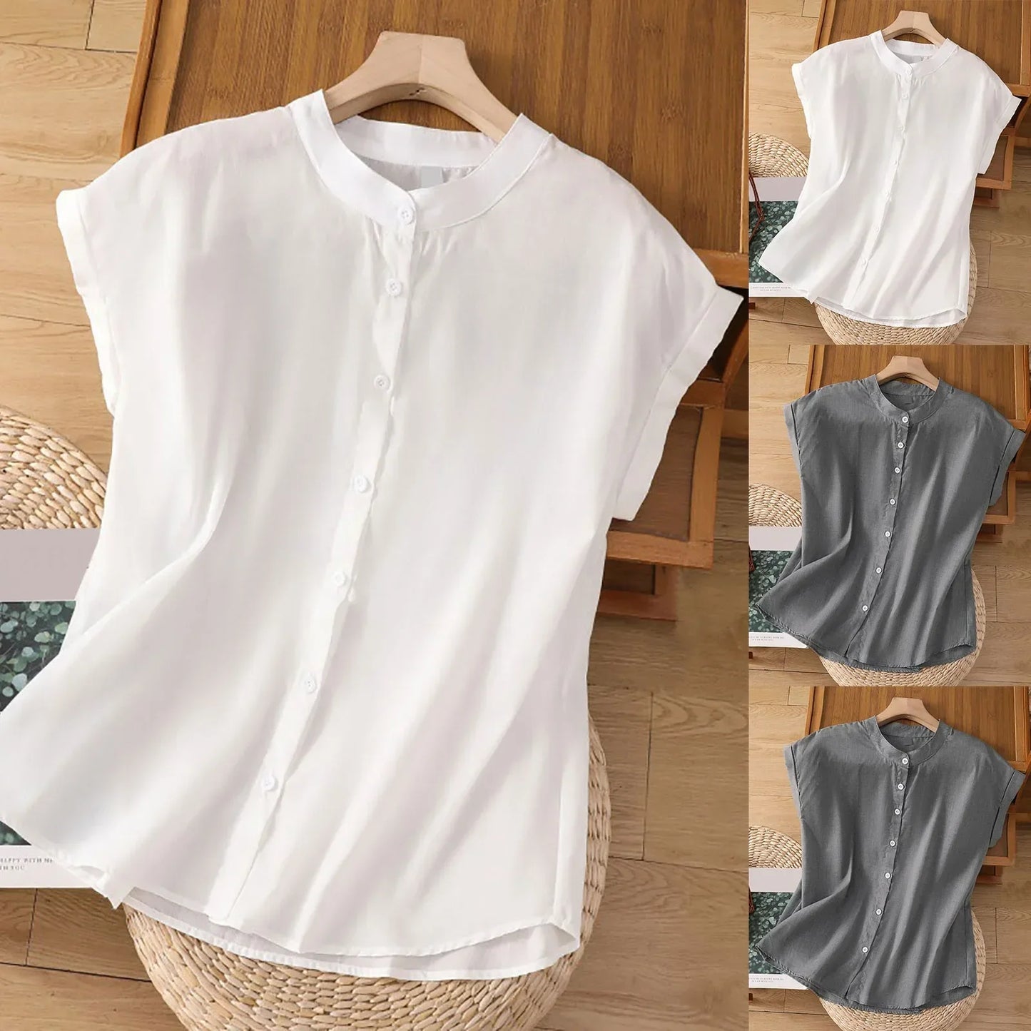 Katoenen Top Zomer Commuter Shirt voor Heren