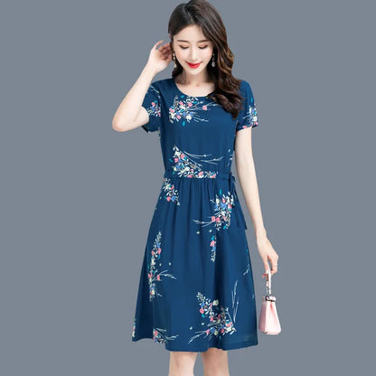Zomerse Maxi Jurk met Bloemenprint Vrouwen