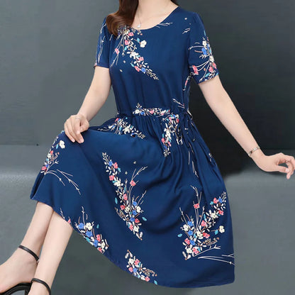 Zomerse Maxi Jurk met Bloemenprint Vrouwen