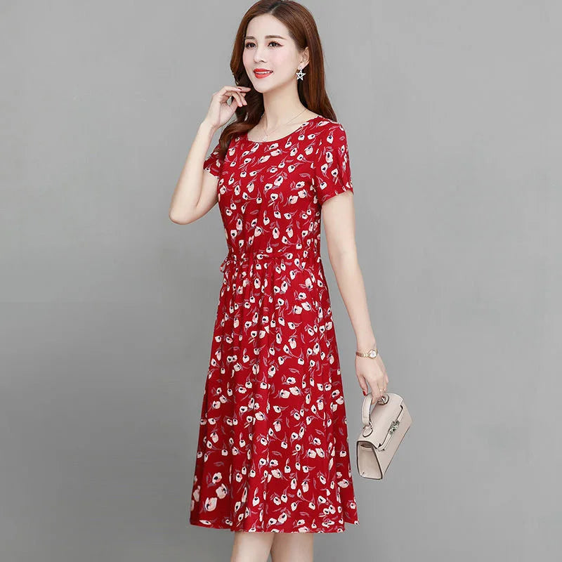 Zomerse Maxi Jurk met Bloemenprint Vrouwen