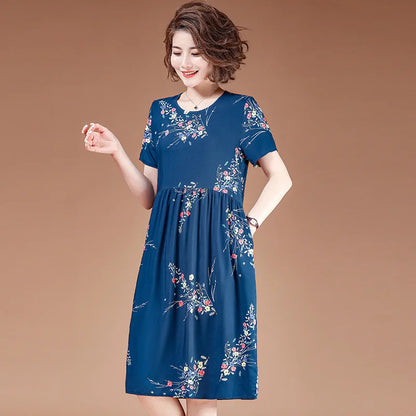 Zomerse Maxi Jurk met Bloemenprint Vrouwen