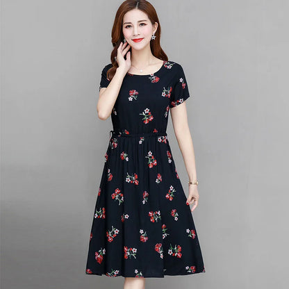Zomerse Maxi Jurk met Bloemenprint Vrouwen