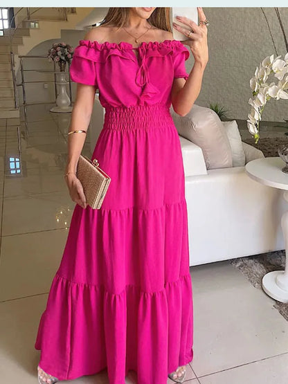 Boho Maxi Jurk Zomerse Vrouwen Jurk Lange Jurk