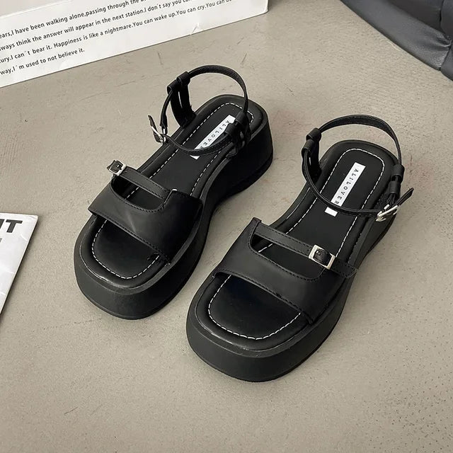 Gladiator Sandalen Zomer 2024 Hoge Hak Elegante Dames
