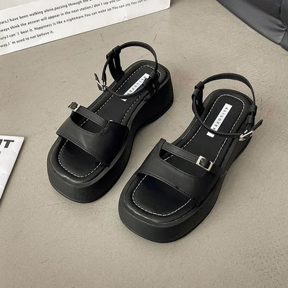 Gladiator Sandalen Zomer 2024 Hoge Hak Elegante Dames