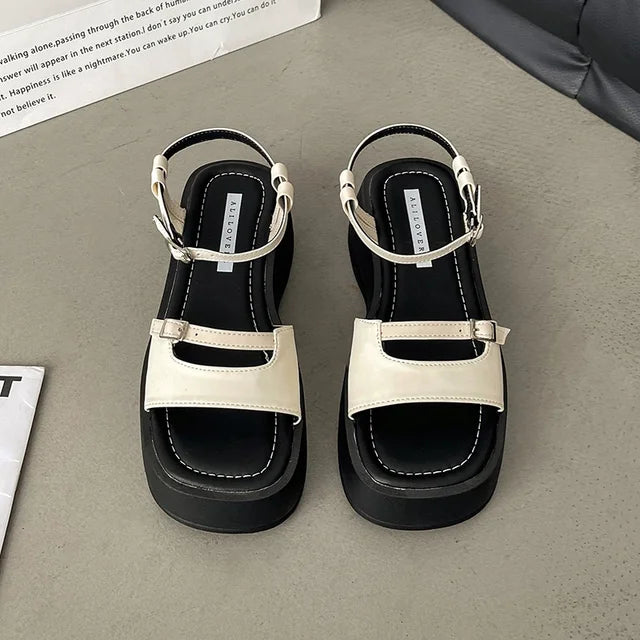 Gladiator Sandalen Zomer 2024 Hoge Hak Elegante Dames - StudioMarella