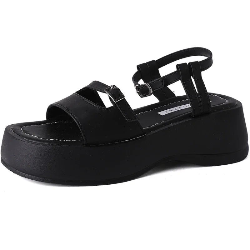 Gladiator Sandalen Zomer 2024 Hoge Hak Elegante Dames