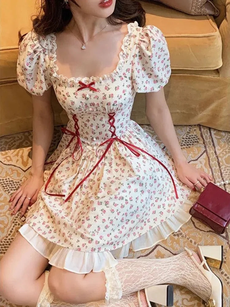 Vrouwelijke Floral Jurk Zacht en Comfortabel