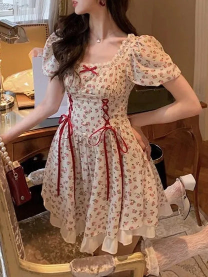 Vrouwelijke Floral Jurk Zacht en Comfortabel