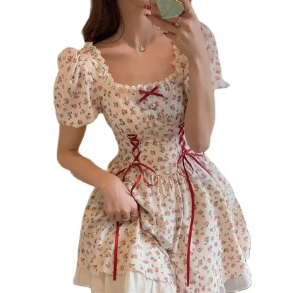 Vrouwelijke Floral Jurk Zacht en Comfortabel