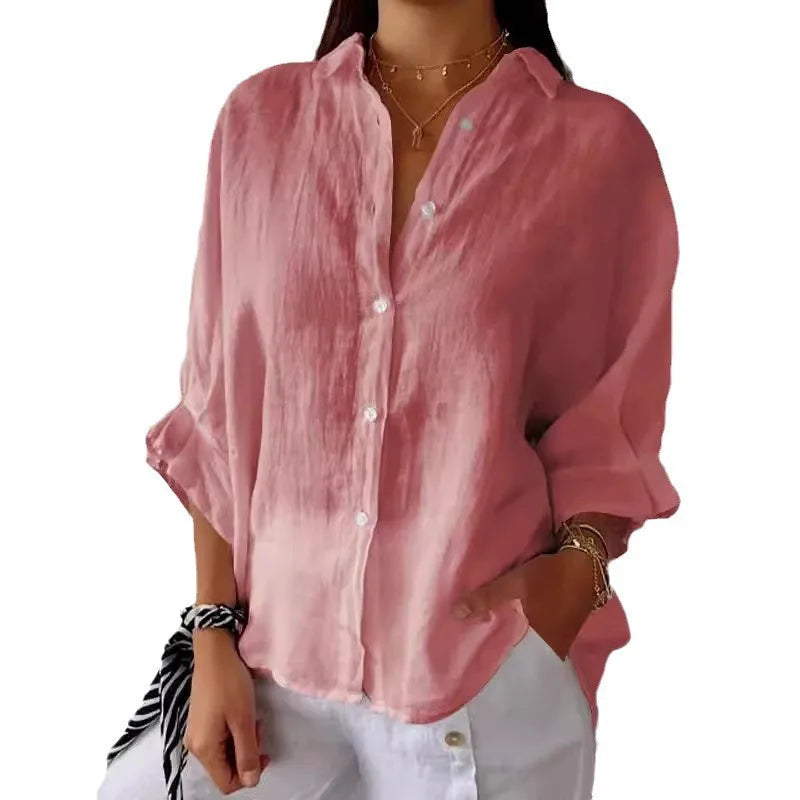Vrouwen Blouse van Katoen en Linnen
