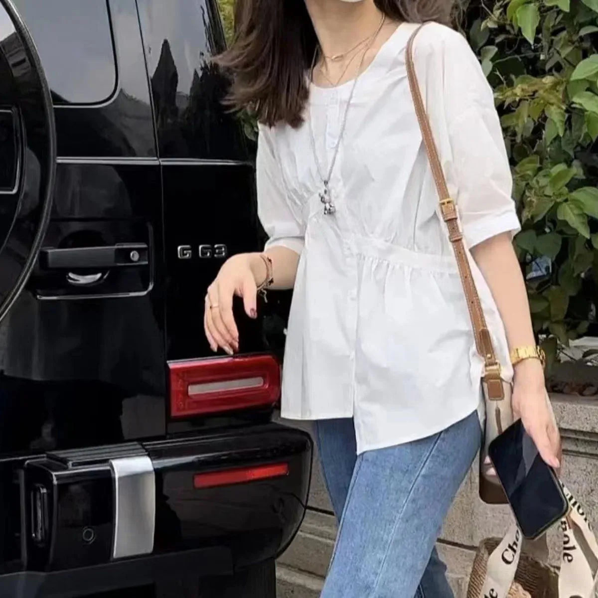 Zomerse Blouse Vrouw Casual Leuke Losse Pasvorm