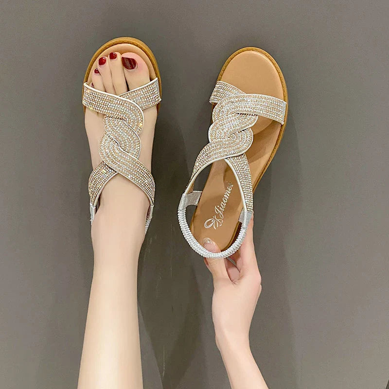 Zomersandalen Romeinse Stijl Leer Comfortabel