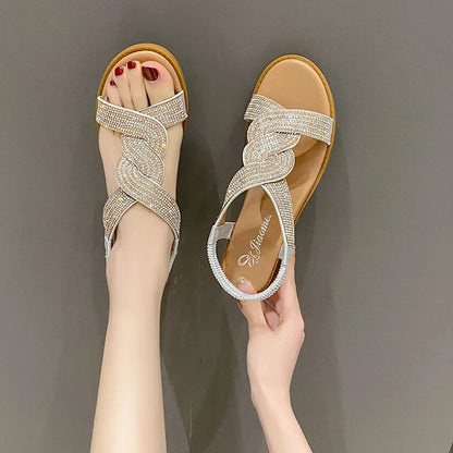 Zomersandalen Romeinse Stijl Leer Comfortabel