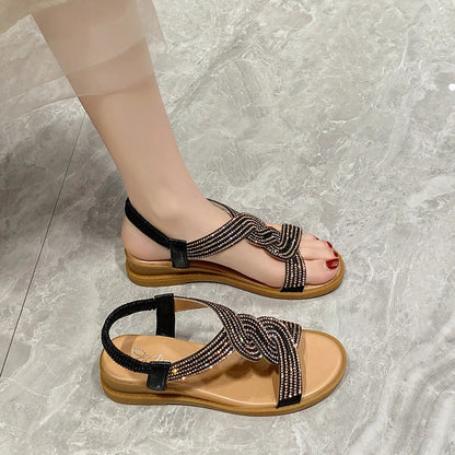 Zomersandalen Romeinse Stijl Leer Comfortabel