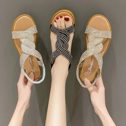 Zomersandalen Romeinse Stijl Leer Comfortabel