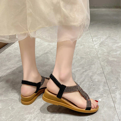 Zomersandalen Romeinse Stijl Leer Comfortabel