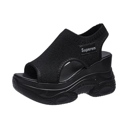 Gebreide Sandalen Zomer Vis Mond Design - StudioMarella