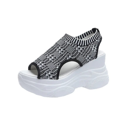 Gebreide Sandalen Zomer Vis Mond Design