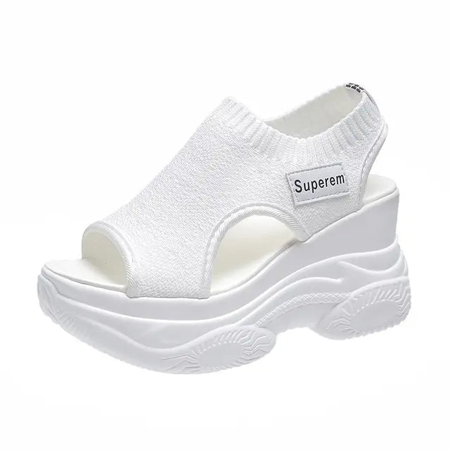 Gebreide Sandalen Zomer Vis Mond Design