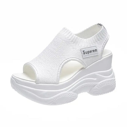 Gebreide Sandalen Zomer Vis Mond Design