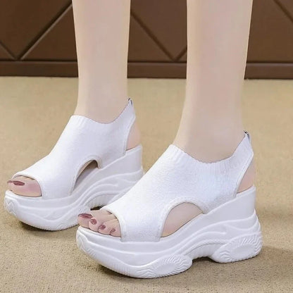 Gebreide Sandalen Zomer Vis Mond Design