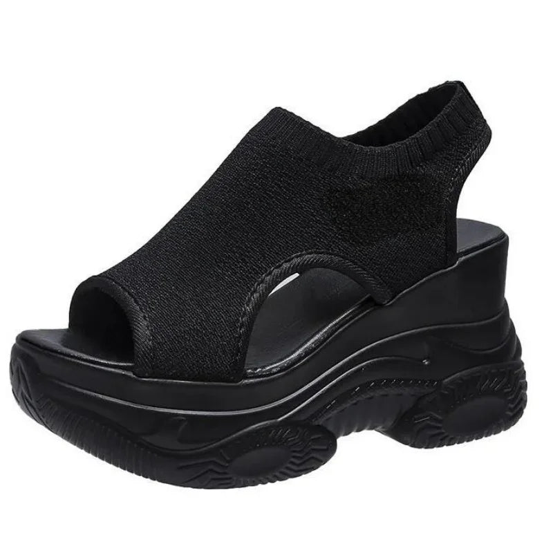 Gebreide Sandalen Zomer Vis Mond Design