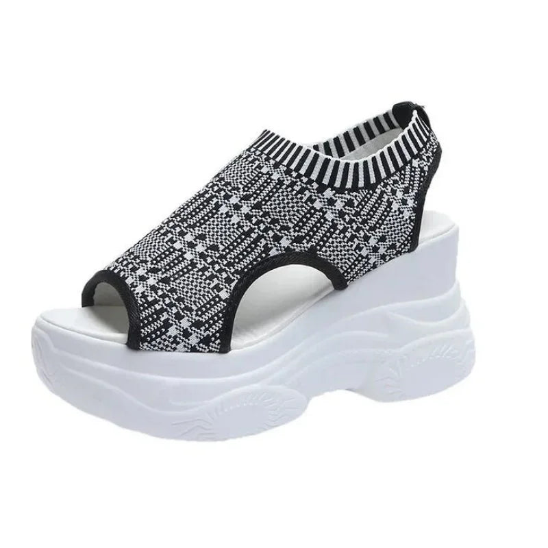 Gebreide Sandalen Zomer Vis Mond Design