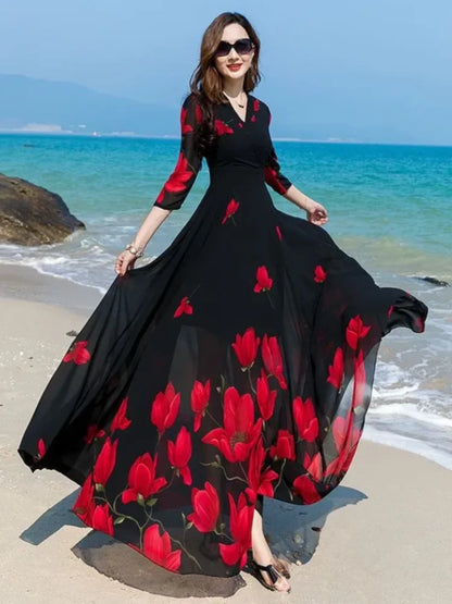 Zomerjurk Lente Stijl Vrouwelijke Mode