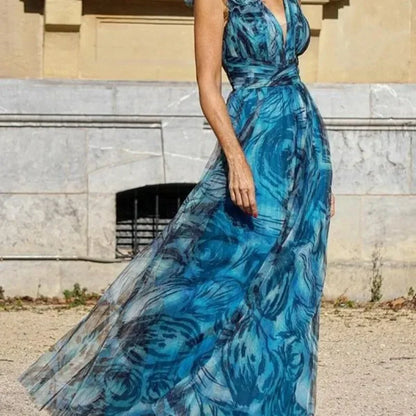 Zomerjurk Bloemenprint Vrouwelijke Boho Stijl