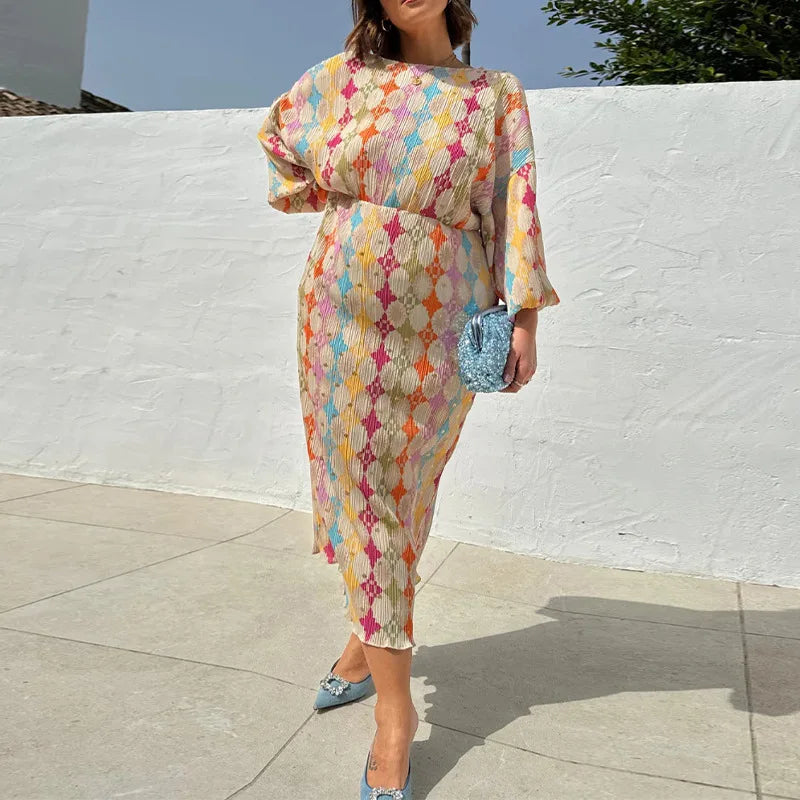 Zomerjurk Geometrisch Vrouwenjurk Zomerse Vibe