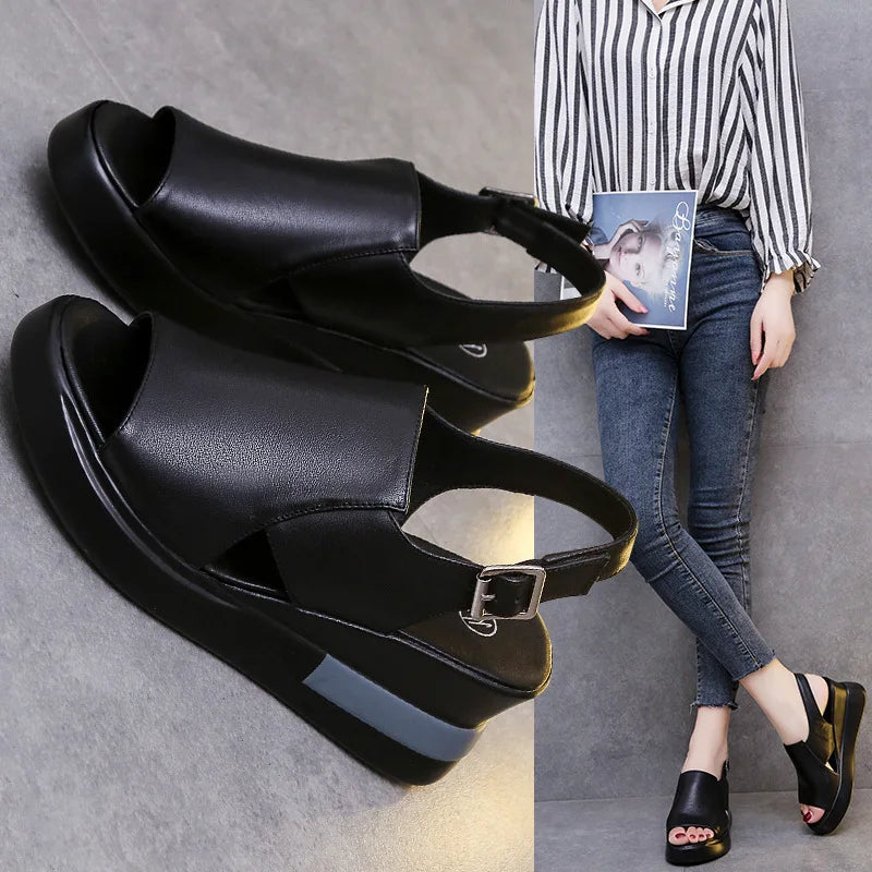 Zandalen Platform Sandalen voor Vrouwen Zomer