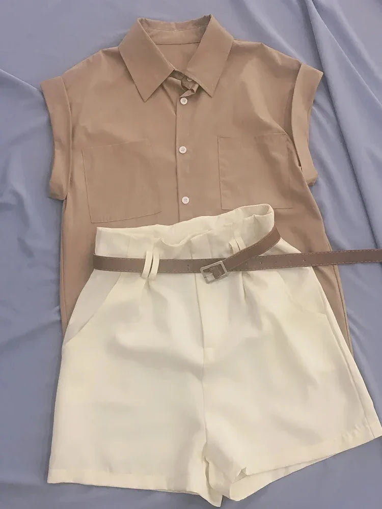 Dames Shorts Set Zomer Mode Trendy Casual