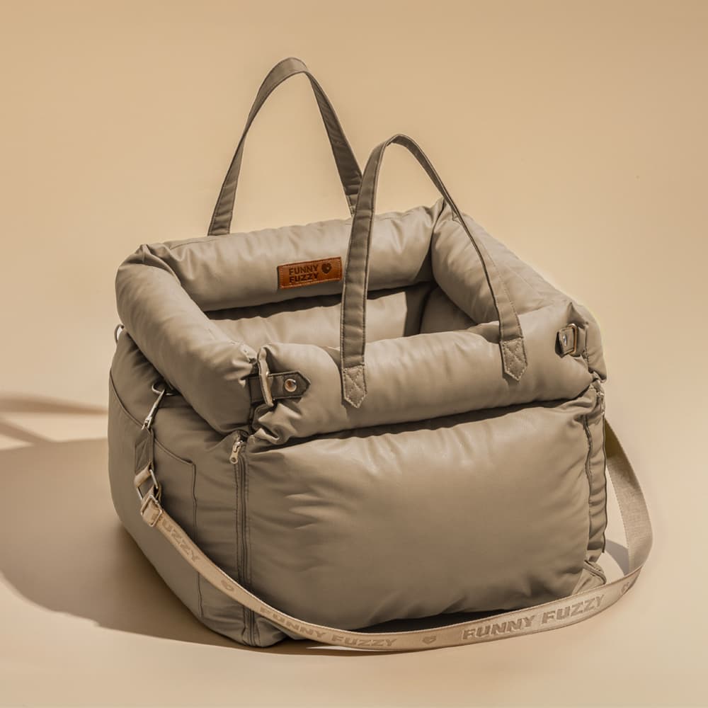 Auto Hondenmand Reistas Veilig & Comfortabel Zwart Grijs Oranje Beige Hondenmand Auto voor Kleine tot Middelgrote Honden