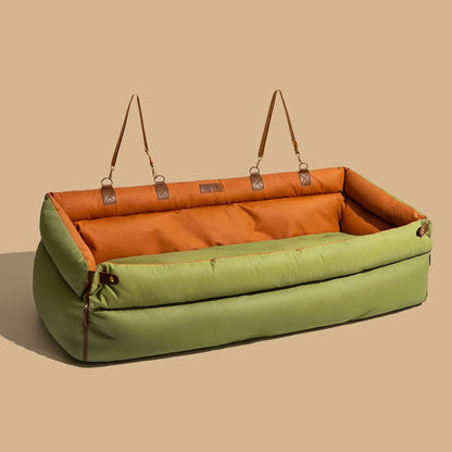 Auto Hondenmand Reistas Veilig & Comfortabel Zwart Grijs Oranje Beige Hondenmand Auto voor Kleine tot Middelgrote Honden