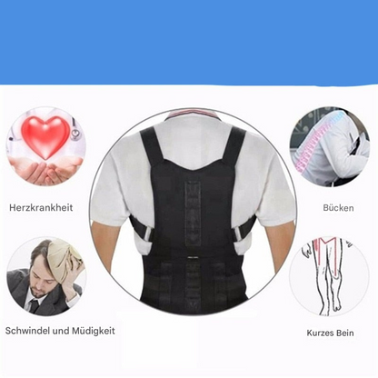 Magnetische Rugsteun voor Postuurondersteuning en Pijnverlichting – Verstelbaar Lendensteunbandage met Magneettherapie