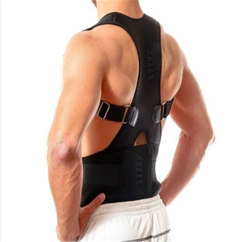 Magnetische Rugsteun voor Postuurondersteuning en Pijnverlichting – Verstelbaar Lendensteunbandage met Magneettherapie