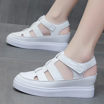 Zomer Sandalen Wedge Gladiator Stijl Hoge Hak